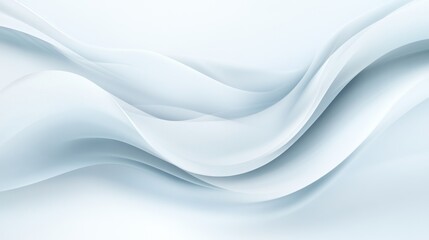 Fototapete - Elegant Soft Flowing Waves Abstract Background in Light Blue Tones for Modern Design and Creative Projects with a Serene Aesthetic Ideal for Various Applications