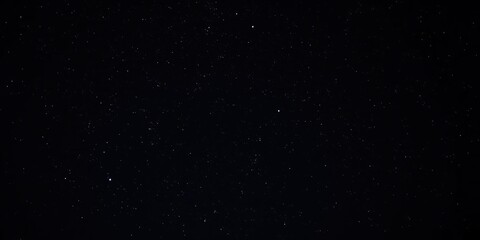 Wall Mural - Dark canvas of the night sky with twinkling stars stretching across the horizon, universe, galaxies