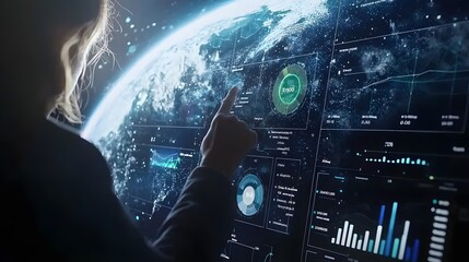 Poster - Exploring data insights global view digital display interactive environment user engagement technology