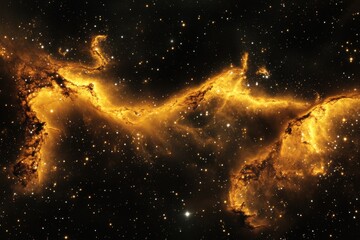 a swirling nebula of gas and dust in the cosmos, illuminated by the light of distant stars.