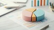 © Cheewynn - Business data with colorful pie chart and bar graphs, concept of budget management and resource optimization, detailed metrics