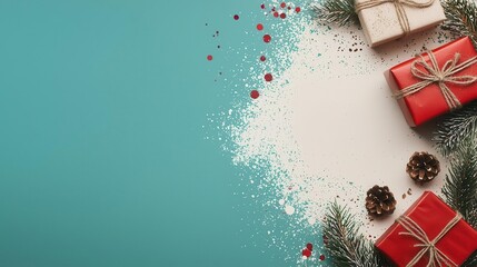 Holidaythemed online shopping page with  Exclusive Christmas Gift Sale  text