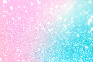 abstract pastel blue pink gradient background with glitter