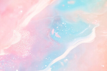 abstract pastel blue pink gradient background with glitter