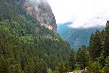 Wall Mural - sumela monastery and altindere national park view