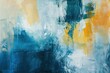 © AbdulHakim - Abstract painting with blue, yellow, and white hues, conveying emotion and movement.