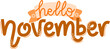 © Nabata Art - Hello November Lettering