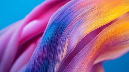Wall Mural - Vibrant swirls of color dance through the frame. This abstract design evokes a sense of motion and creativity. Perfect for digital art projects. Generative AI