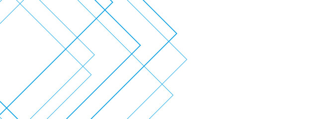 Poster - Abstract white and blue background with lines. Pattern design Space design concept Suit for business, corporate, institution. Creative geometric triangle shape.