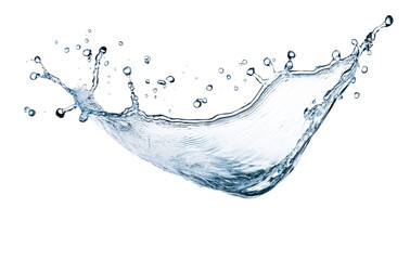 Aufkleber - High-Quality PNG of Blue water splash Isolated on White Background – High Resolution