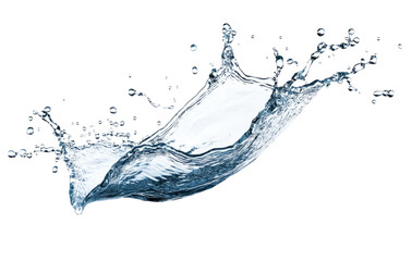 Aufkleber - High-Quality PNG of Blue water splash Isolated on White Background – High Resolution