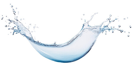 Aufkleber - High-Quality PNG of Flowing water splash isolated – High Resolution