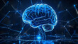 © Designosaur - Ai brain in futuristic glowing blue
