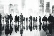 © darshika - Group People Corporate Business Standing Silhouette Concept