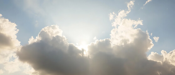 cloudy sky with soft sunlight natural weather atmosphere view 