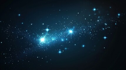 Wall Mural - tiny twinkling stars night background universe.