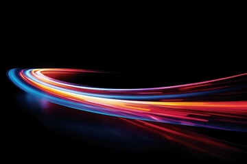Wall Mural - Curve light lighting speed.
