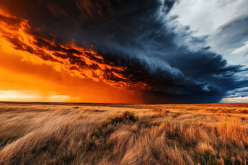 Wall Mural - Storm Clouds Background