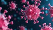 © Vector_Collections - 3D Virus Disease: Virus interacting with nerve cells, herpes simplex infection process, 3D illustration