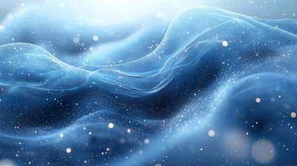 Wall Mural - sparkling blue winter background abstract snow texture