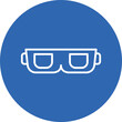 © MuhammadAsfandyar - Safety Goggles line circle icon