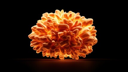 Aufkleber - Explosive chemical reaction laboratory setting digital art dark background abstract concept