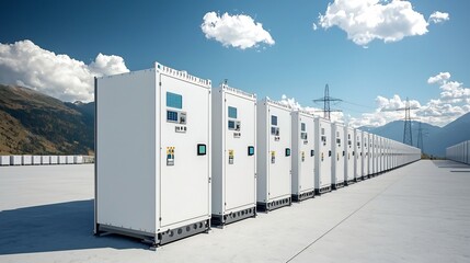 Leinwandbilder - Comprehensive Solutions for Modern Energy Storage and Grid Technology   Balancing energy production distribution and optimization for industrial commercial and residential applications