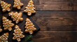 © Daryl - handmade gingerbread cookies with green and white icing top view