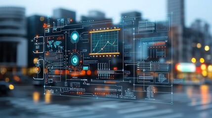 Aufkleber - Intelligent energy management hub using to balance renewable and conventional power sources ensuring efficient distribution and optimized electricity supply