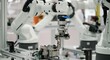 © Anna - Automated industrial robots assembling machinery in manufacturing facility