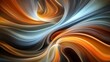 © Watie2781 - Abstract Swirling Patterns with Warm Tones and Smooth Curves, Creating a Dynamic Visual Flow of Light and Color in an Artistic Composition