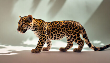 Wall Mural - adorable jaguar cub exploring. wildlife, panthera onca, nature, animal, cute, baby, kitten, jungle, 