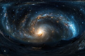 Wall Mural - cosmic background with nebulae and galaxies