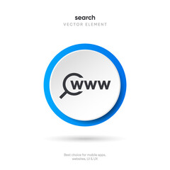 Leinwandbilder - Search Bar with suggestions for UI UX design and web site. Search Address and navigation bar icon. Collection of search form templates for websites. Search engine web browser window template.