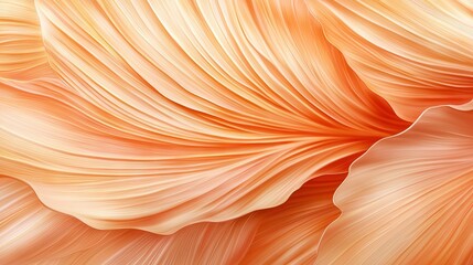   Close-up of an orange flower with a large foliage structure amidst its petals