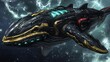 © MuhammadAzriel - Futuristic Whale Spaceship