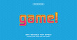 © Haqqani Slab - Game: Bold and playful text effect featuring vibrant yellow and pink hues with striking shadow accents. Ideal for gaming visuals, content, product labels, and eye-catching designs. Fully editable vect