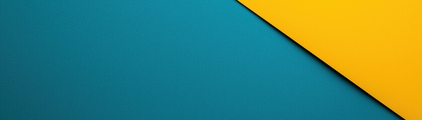 Wall Mural - a vibrant abstract background featuring a teal and yellow geometric design, perfect for modern artwo