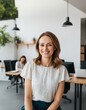 © ferifadli - Portrait photo of a young businesswoman looking happy