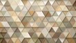 © Collection - Abstract geometric pattern of overlapping triangles in beige, brown, and white tones with subtle light and shadow effects