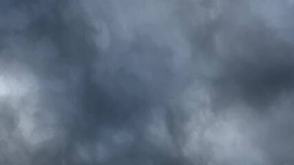 Wall Mural - time lapse looking up at light to dark gray storm clouds drifting across the sky