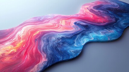 Wall Mural - dynamic color swirl design abstract art high fidelity vortex modern environment elevated viewpoint m