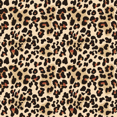 Wall Mural - 
leopard print modern seamless fashion pattern, design with wild cat spots, stylish background