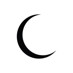 Wall Mural - illustration of a crescent moon and star. islamic symbol. islamic icons can be used for the month of