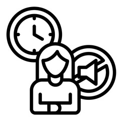 Sticker - Quiet Time Icon