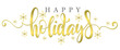 © sense - Happy holidays lettering script calligraphy vector eps
