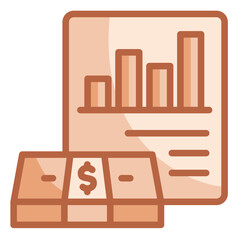 Canvas Print - Financials Icon