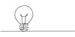 © line draw - Light bulb continuous one line drawing of bulb isolated outline vector icon. One continuous line.Ecology symbol.City in a light bulb. Energy saving. An environmentally friendly city. One continuous