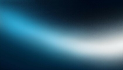 Wall Mural - white blue black blurred abstract gradient on dark grainy background glowing light large banner size