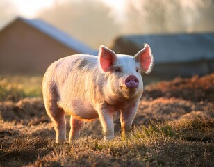 pig in the field